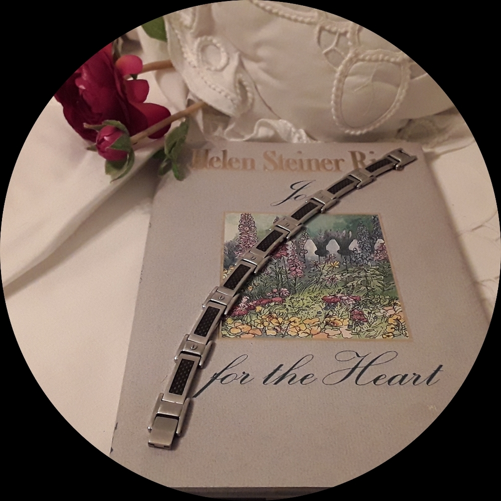 MEN'S STAINLESS STEEL NUTS & BOLTS BRACELET, 8.5 "